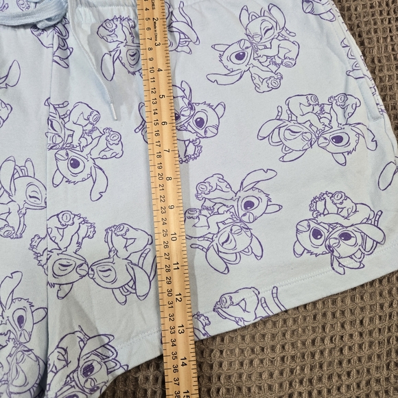 Disney White and Purple Character Sleep Shorts - Picture 5 of 7